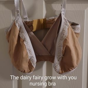 The dairy fairy nursing bra. Grows with you.
